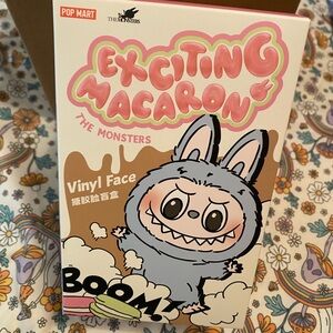Authentic Unopened Exciting Macaron Labubu from Pop Mart - Sesame Bean